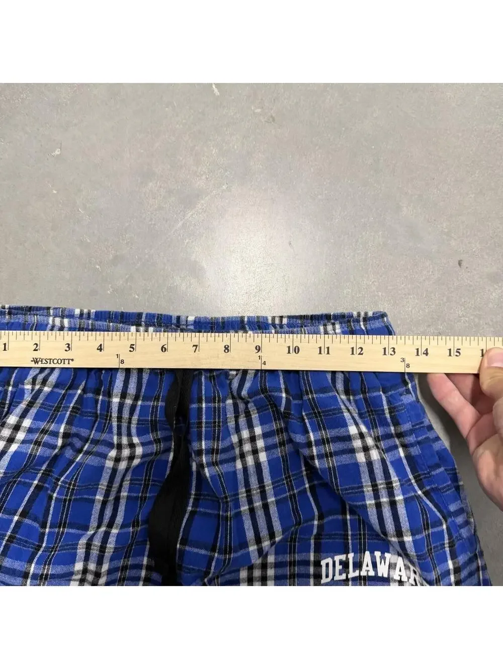 2000s University of Delaware Blue Pajama Bottoms Boxercraft Sized Large